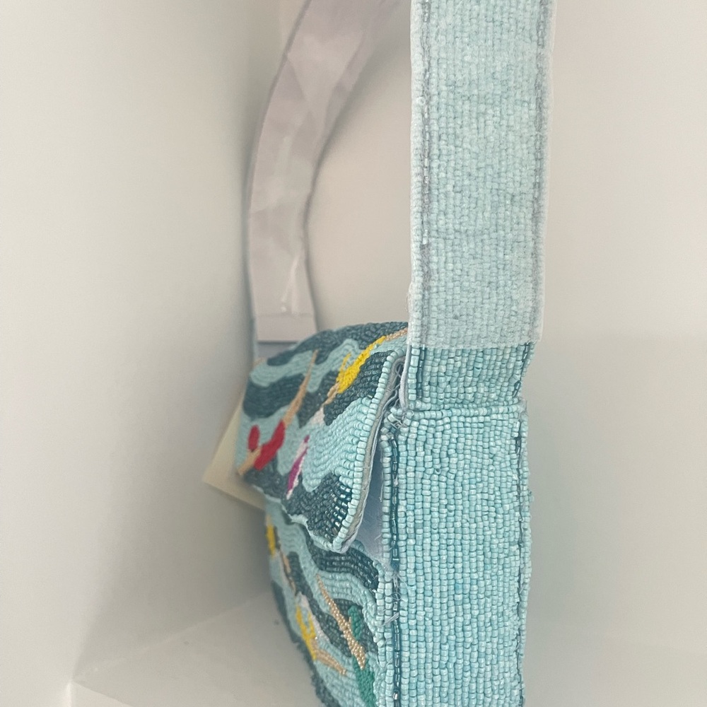 Viral Sol and Mer Beaded Swimmer Design Women’s Shoulder Bag - Picture 3 of 4